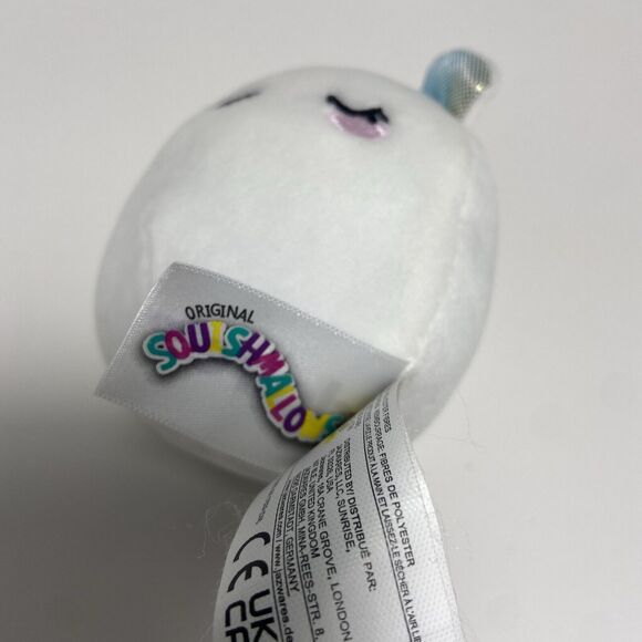 Claires Squishmallows Sertina The Polar Bear White 3 Inch Plush Clip On - Picture 5 of 5